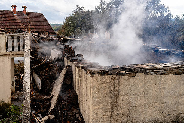 Professional Fire Damage Removal technician working in Trenton, FL